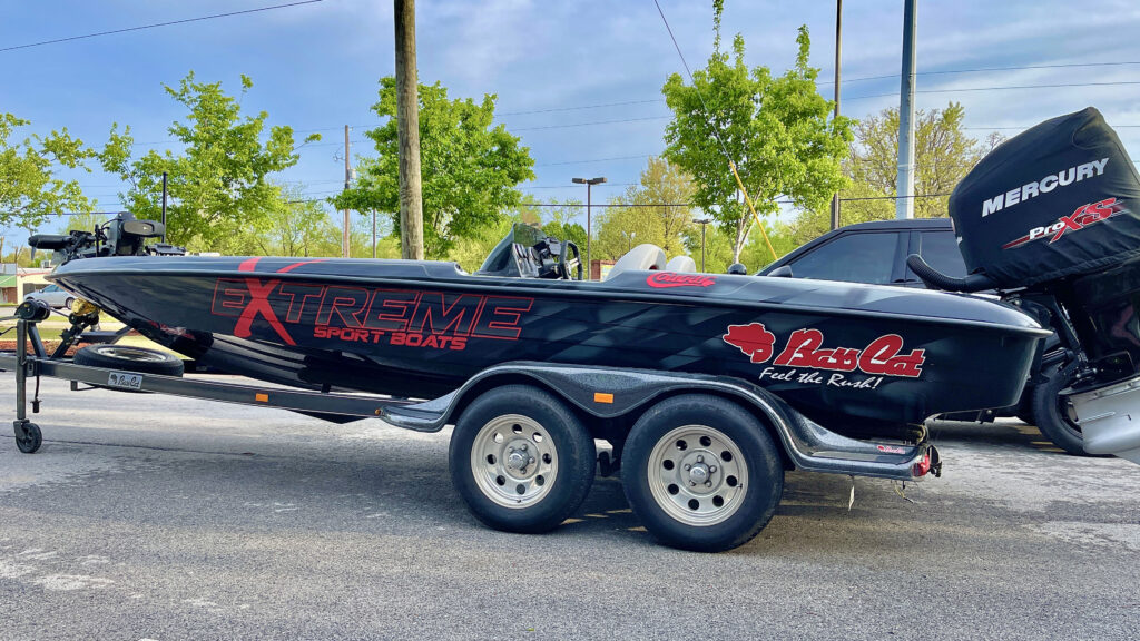 2020 Bass Cat Boat Wrap Raptor Wrap & Sign