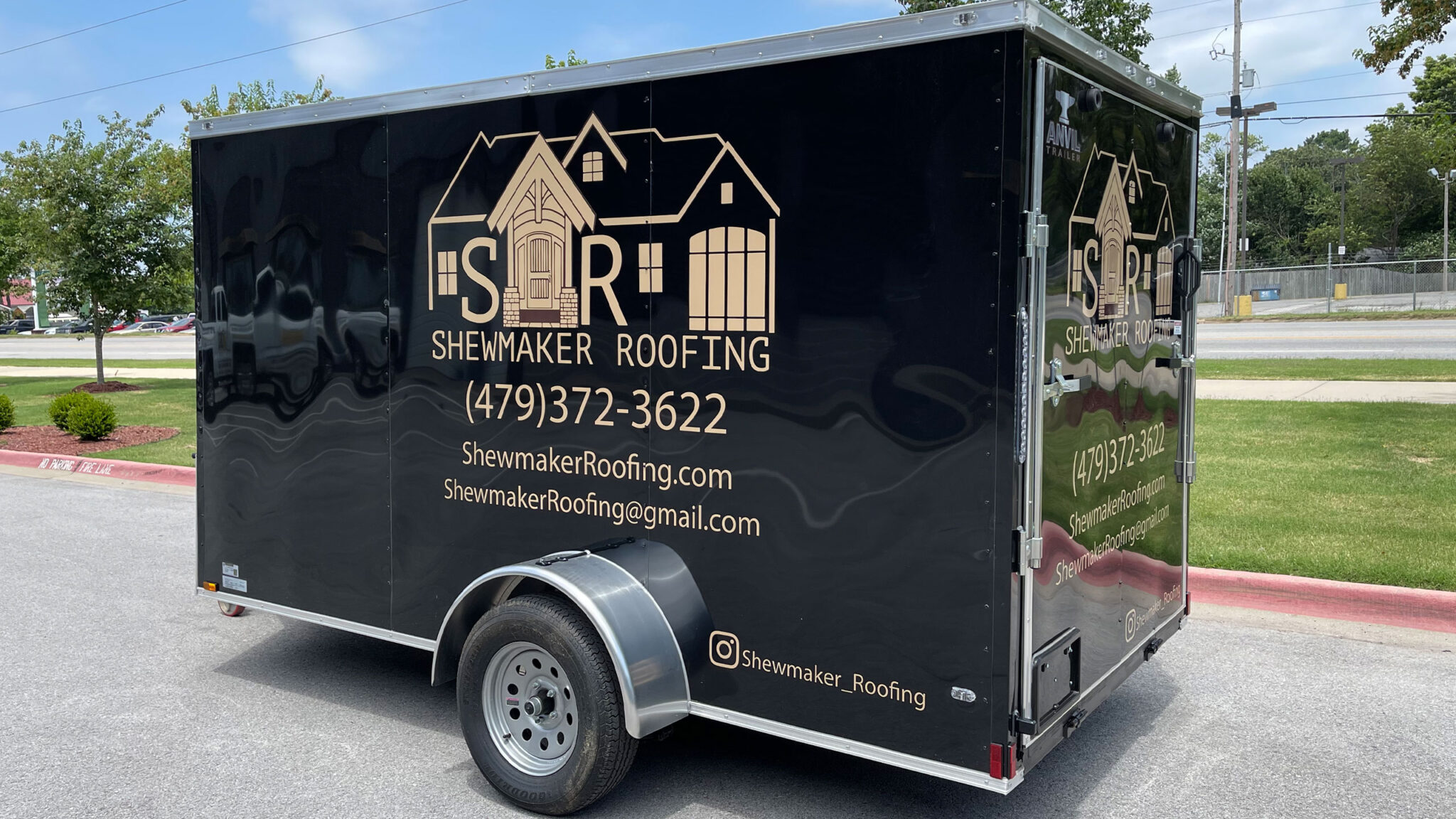 Shewmaker Roofing Trailer Decals Raptor Wrap & Sign
